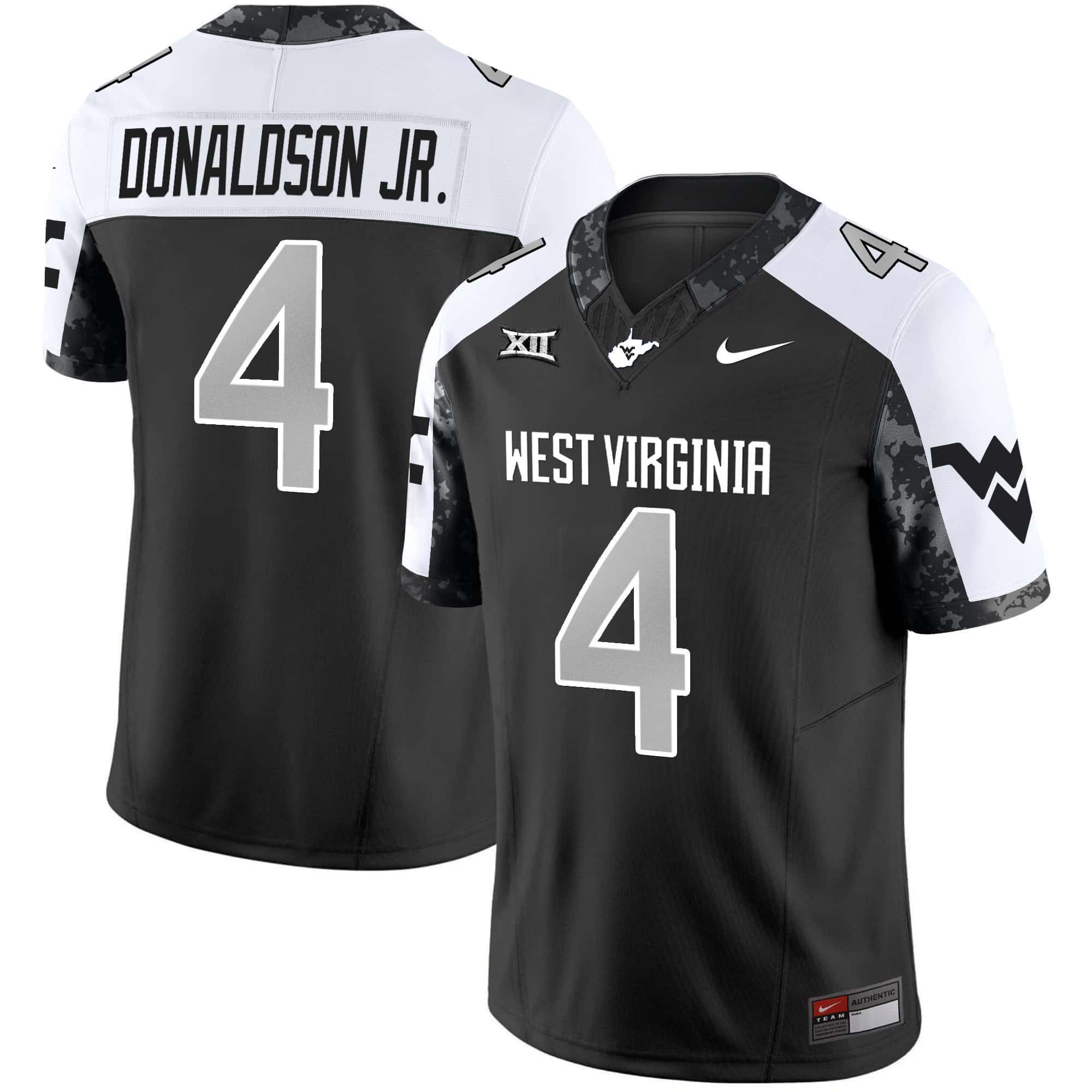 Men West Virginia Mountaineers #4 Donaldson jr Black 2024 Nike Vapor Limited NCAA Jersey style 1->indianapolis colts->NFL Jersey